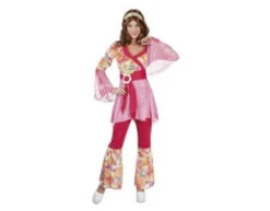 Hippie Kostuum Dames Roze -Feestartikelen Winkel hippie kostuum dames roze 3