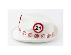 Hoed 21 Jaar Verkeersbord -Feestartikelen Winkel hoed 21 jaar verkeersbord 1