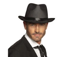 Hoed Zwart Wit Gestreept -Feestartikelen Winkel hoed zwart wit gestreept 1