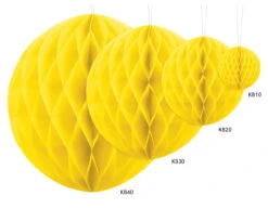 Honeycomb Bal Geel 20cm -Feestartikelen Winkel honeycomb bal geel 20cm 1