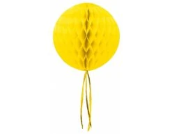 Honeycomb Bal Geel Franje 30cm