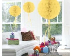 Honeycomb Bal Ivoorkleur 30cm -Feestartikelen Winkel honeycomb bal ivoorkleur 30cm 1