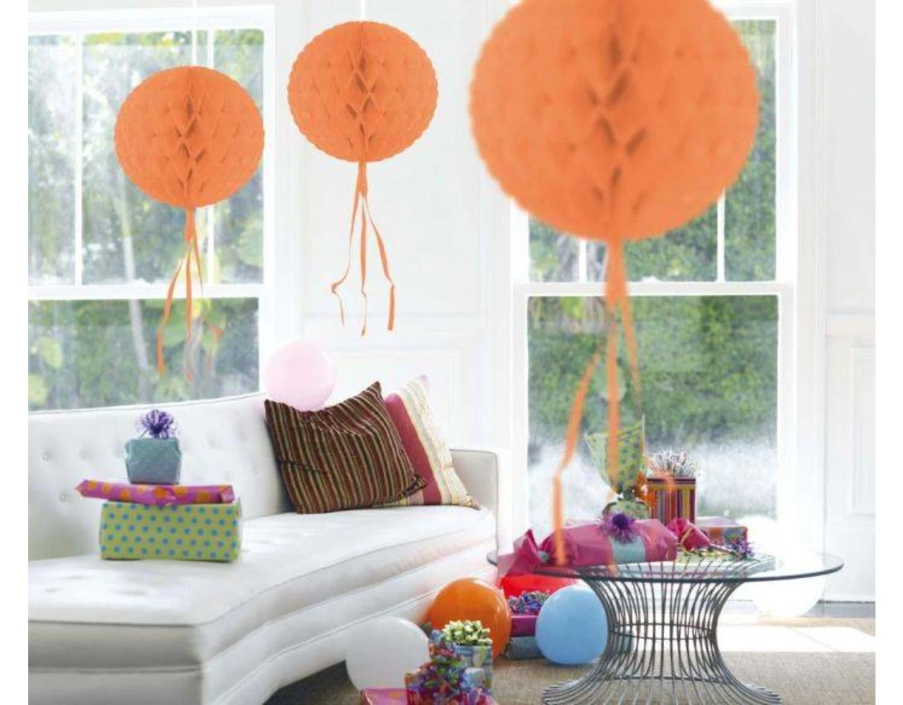 Honeycomb Bal Zalm 30cm 4 Honeycomb Bal Zalm 30cm - Afbeelding 2