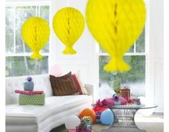 Honeycomb Ballon Geel 37cm -Feestartikelen Winkel honeycomb ballon geel 37cm 1