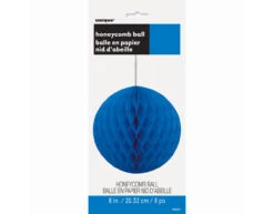 Honeycomb Bol Blauw 20cm -Feestartikelen Winkel honeycomb bol blauw 20cm 1