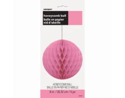 Honeycomb Bol Roze 20cm -Feestartikelen Winkel honeycomb bol roze 20cm 1