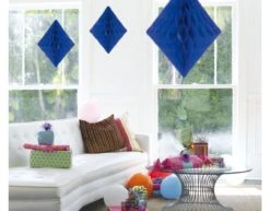 Honeycomb Diamant Blauw 30cm -Feestartikelen Winkel honeycomb diamant blauw 30cm 1