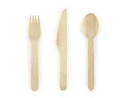 Houten Bestek 16cm 18 Delig