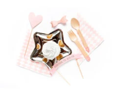 Houten Bestek Roze 16cm 18 Delig -Feestartikelen Winkel houten bestek roze 16cm 18 delig 4