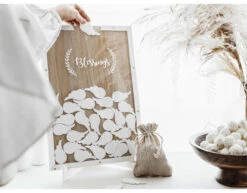 Houten Gastenboek Blessings 39,5cm -Feestartikelen Winkel houten gastenboek blessings 395cm 2