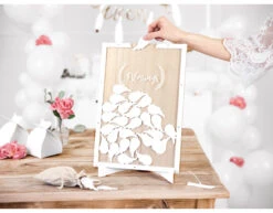 Houten Gastenboek Blessings 39,5cm -Feestartikelen Winkel houten gastenboek blessings 395cm 3