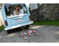 Huwelijksblikken Retro 14cm 5st -Feestartikelen Winkel huwelijksblikken retro 14cm 5st 1