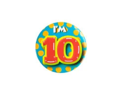 I'm 10 Button 10 Jaar 5,5cm
