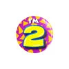 I'm 2 Button 2 Jaar 5,5cm -Feestartikelen Winkel im 2 button 2 jaar 55cm