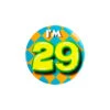 I'm 29 Button 29 Jaar 5,5cm -Feestartikelen Winkel im 29 button 29 jaar 55cm