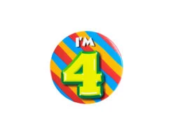 I'm 4 Button 4 Jaar 5,5cm