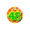 I'm 48 Button 48 Jaar 5,5cm -Feestartikelen Winkel im 48 button 48 jaar 55cm