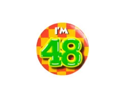 I'm 48 Button 48 Jaar 5,5cm