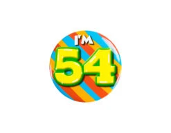I'm 54 Button 54 Jaar 5,5cm