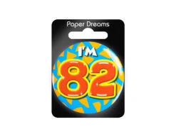 I'm 82 Button 82 Jaar 5,5cm -Feestartikelen Winkel im 82 button 82 jaar 55cm 1