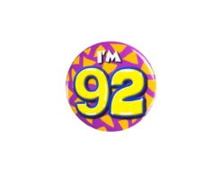 I'm 92 Button 92 Jaar 5,5cm