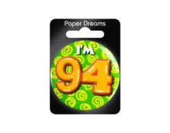 I'm 94 Button 94 Jaar 5,5cm -Feestartikelen Winkel im 94 button 94 jaar 55cm 1