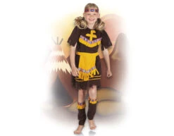 Indianen Jurk Kind Geel -Feestartikelen Winkel indianen jurk kind geel 2