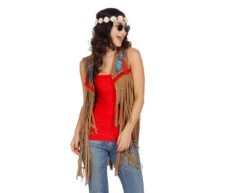 Indianen Vest Dames -Feestartikelen Winkel indianen vest dames 3
