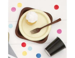 Ivoorkleur Borden Rond 23cm 16st -Feestartikelen Winkel ivoorkleur borden rond 23cm 16st 1