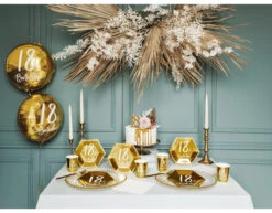 Kaars 18 Jaar Goud 7,5cm -Feestartikelen Winkel kaars 18 jaar goud 75cm 4