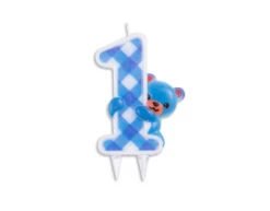 Kaars 1st Birhtday Jongen 9,7cm