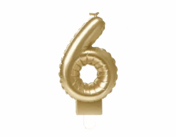 Kaars Folie Ballon Goud 6 10cm