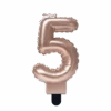 Kaars Folie Ballon Rose Goud 5 10cm -Feestartikelen Winkel kaars folie ballon rose goud 5 10cm
