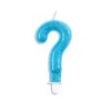 Kaars ? Jaar Blauw Glitter 7cm -Feestartikelen Winkel kaars jaar blauw glitter 7cm
