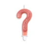 Kaars ? Jaar Rose Goud Glitter 7cm -Feestartikelen Winkel kaars jaar rose goud glitter 7cm