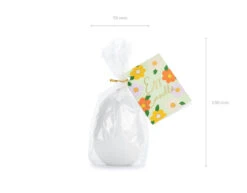 Kaars Paasei Wit 10cm -Feestartikelen Winkel kaars paasei wit 10cm 5