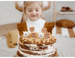 Kaarsen Beer 3cm 6st -Feestartikelen Winkel kaarsen beer 3cm 6st 1