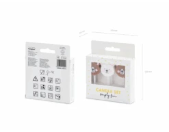 Kaarsen Beer 3cm 6st -Feestartikelen Winkel kaarsen beer 3cm 6st 2