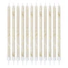 Kaarsen Marmer 18cm 12st -Feestartikelen Winkel kaarsen marmer 18cm 12st
