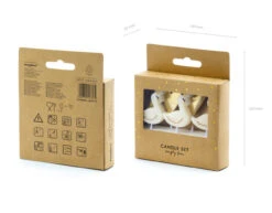 Kaarsen Zwaan 4cm 6st -Feestartikelen Winkel kaarsen zwaan 4cm 6st 2