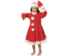 Kerst Jurkje Kind Santa 5-6 Jaar