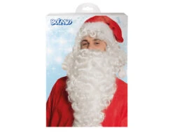 Kerstman Baard En Pruik Wit -Feestartikelen Winkel kerstman baard en pruik wit 2