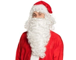 Kerstman Baard En Pruik Wit