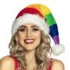 Kerstmuts Regenboog -Feestartikelen Winkel kerstmuts regenboog