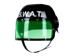 Kinderhelm Swat Zwart Groen -Feestartikelen Winkel kinderhelm swat zwart groen 1