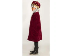 Koningskroon En Koningsmantel Bordeaux Rood Kind -Feestartikelen Winkel koningskroon en koningsmantel bordeaux rood kind 3