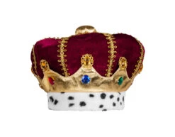 Koningskroon En Koningsmantel Bordeaux Rood Kind -Feestartikelen Winkel koningskroon en koningsmantel bordeaux rood kind 6