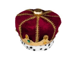 Koningskroon En Koningsmantel Bordeaux Rood Kind -Feestartikelen Winkel koningskroon en koningsmantel bordeaux rood kind 8