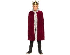 Koningsmantel Kind Bordeaux Rood 90cm