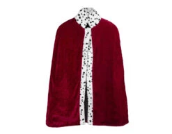 Koningsmantel Kind Bordeaux Rood 90cm -Feestartikelen Winkel koningsmantel kind bordeaux rood 90cm 4